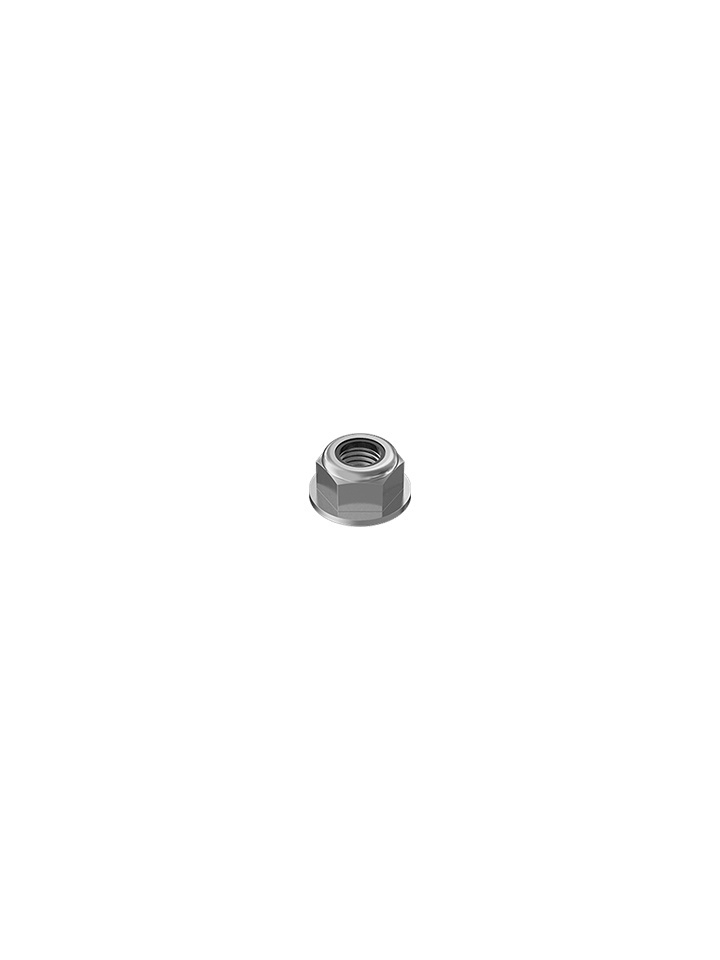 Flanged Nut, Thin Nylock, 8-32